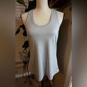 Vuori Light Gray Scoop Neck Tank